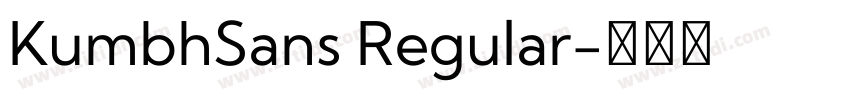 KumbhSans Regular字体转换